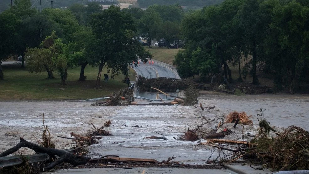 PHOTOS: Raging floodwaters swallow roads, homes across Texas