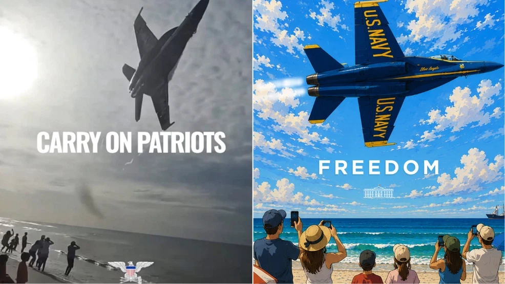 White House, Department of War back Blue Angels after Pensacola Beach flyover
