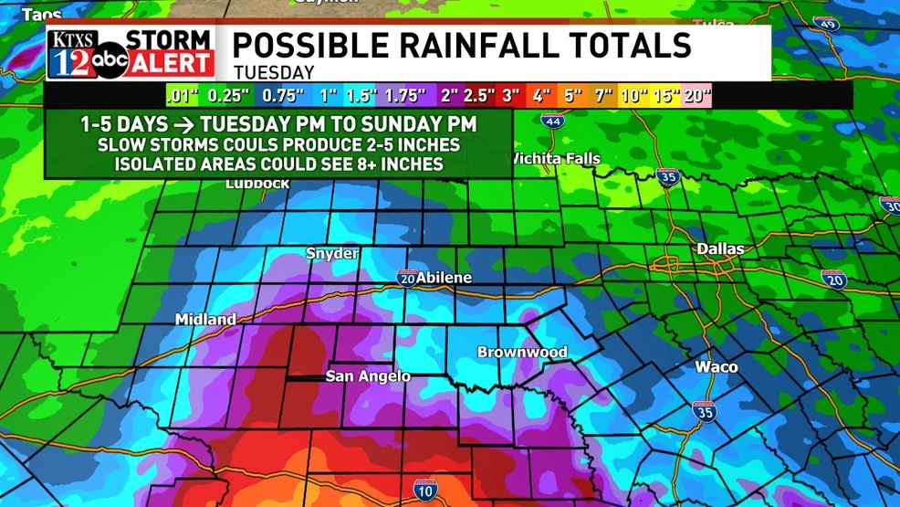 Concern increases for flash flooding in Concho Valley, Edwards Plateau and Hill Country
