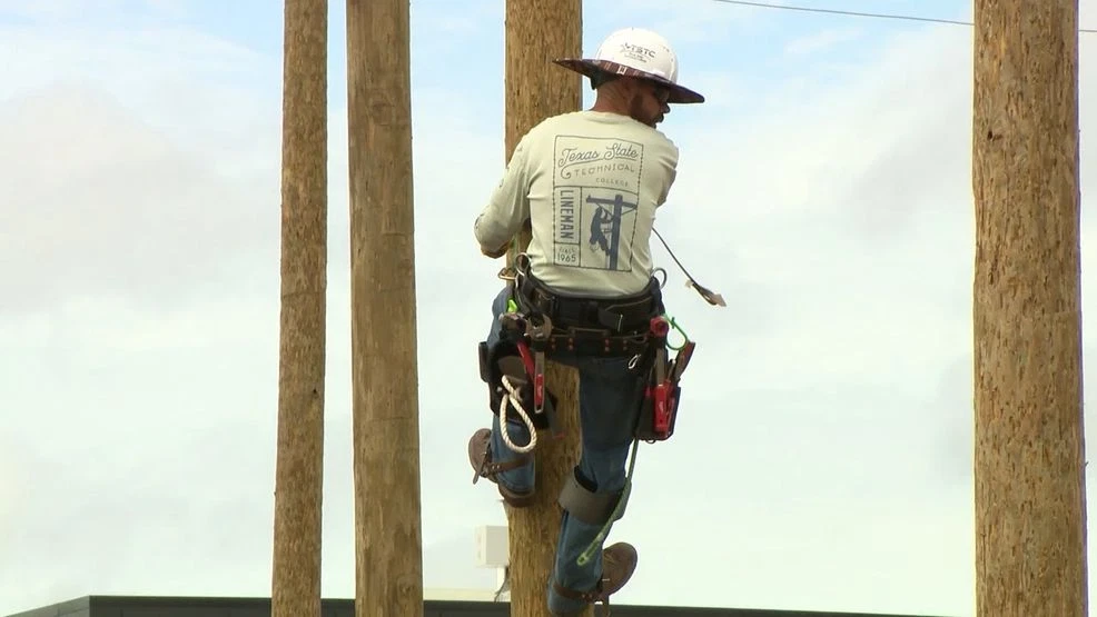 TSTC students train to restore power safely when storms leave Texans in the dark