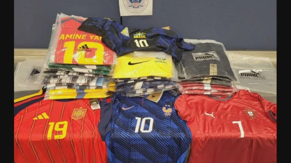 Counterfeit FIFA jerseys seized at Rochester Port of Entry