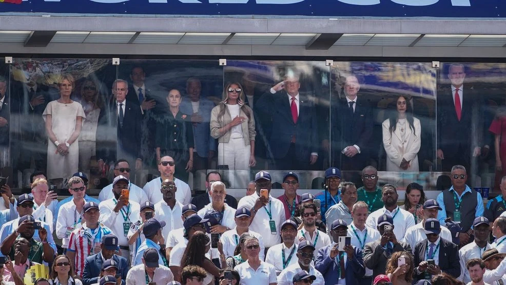 GALLERY: President and Melania Trump watch World Cup final in New Jersey on Sunday