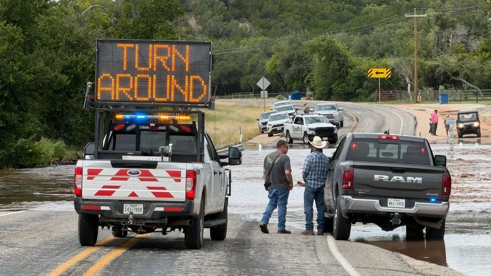 Rising water forces closure of FM 89 at CR 654 and multiple Taylor County roads