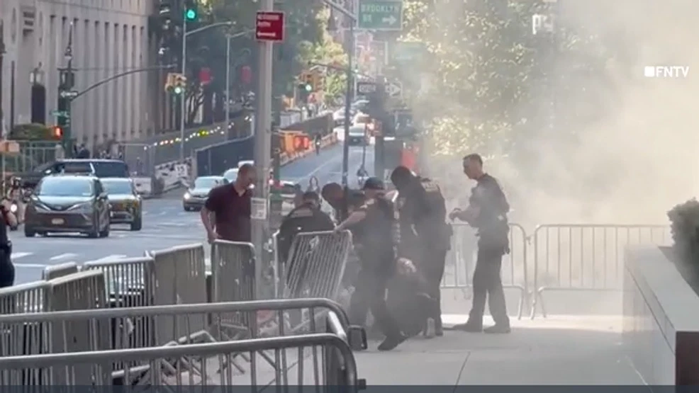 Person in custody after 'incendiary device' explodes outside NYC federal building: FBI