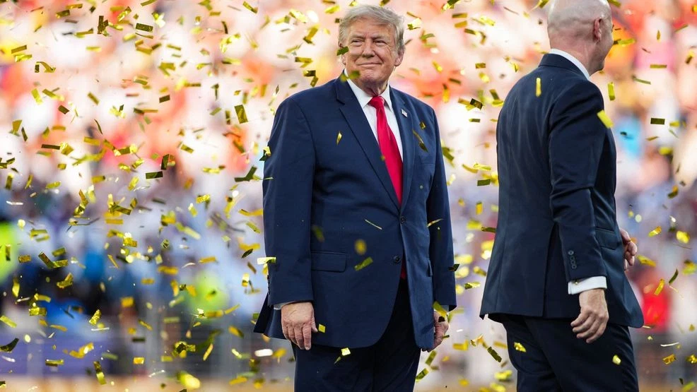 Trump presents World Cup trophy to Spain after FIFA final Sunday in New Jersey